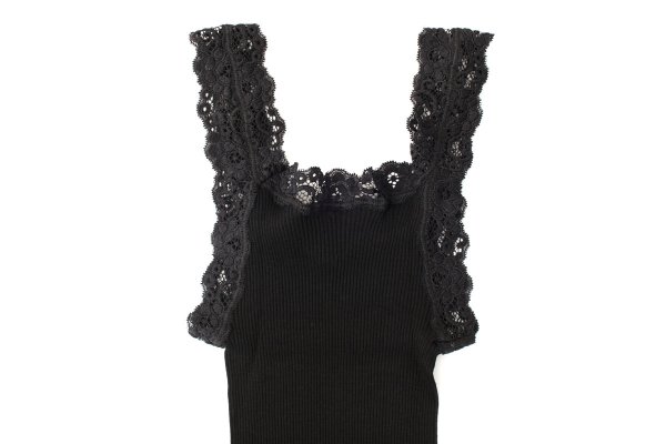 画像9: 【NEW】S/S LANA E SETA PLISSE' CON PIZZO 1491（NERO） (9)