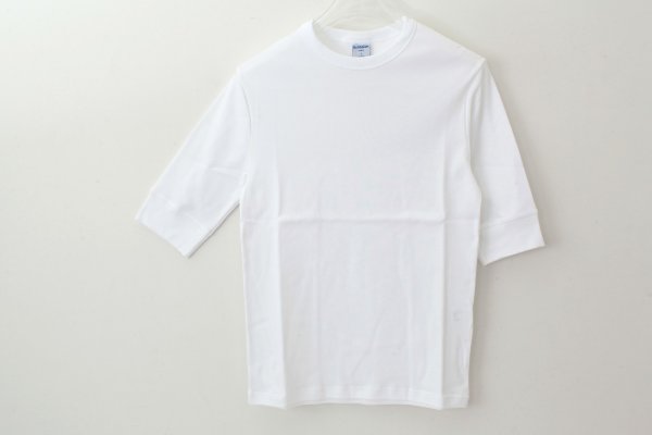 画像5: クルーネック 五分袖カットソー 103-07 (BLANC) (5)