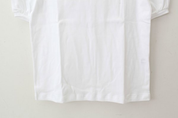 画像4: ドロップショルダー パフスリーブカットソー 150-18 (BLANC) (4)