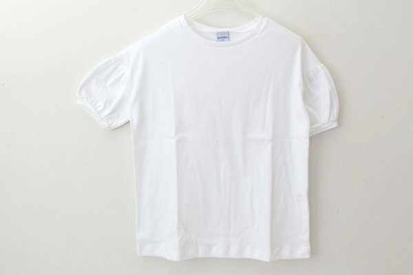 画像5: ドロップショルダー パフスリーブカットソー 150-18 (BLANC) (5)
