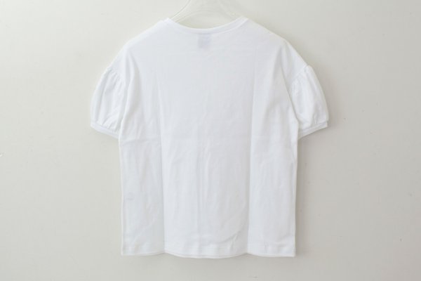 画像2: ドロップショルダー パフスリーブカットソー 150-18 (BLANC) (2)