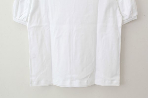 画像8: ドロップショルダー パフスリーブカットソー 150-18 (BLANC) (8)