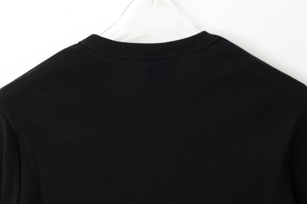 画像6: クルーネック 五分袖カットソー 103-07 (NOIR) (6)