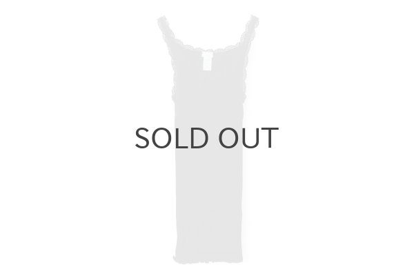 画像1: TOP C/PIZZETTO FILO DI SCOZIA PLISSE 2004（NERO） (1)