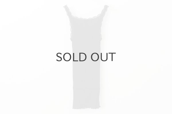 画像2: TOP C/PIZZETTO FILO DI SCOZIA PLISSE 2004（NERO） (2)