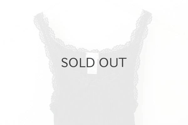 画像3: TOP C/PIZZETTO FILO DI SCOZIA PLISSE 2004（NERO） (3)