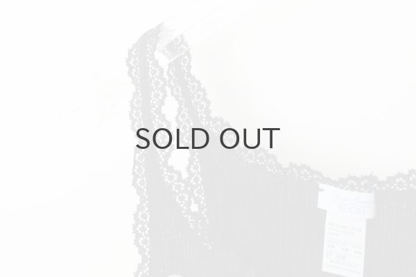 画像4: TOP C/PIZZETTO FILO DI SCOZIA PLISSE 2004（NERO） (4)