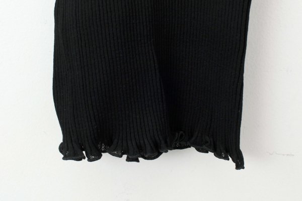 画像9: TOP C/PIZZO MACRAME ALI FILO DI SCOZIA PLISSE 2014（NERO） (9)