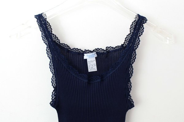 画像3: TOP C/PIZZETTO FILO DI SCOZIA PLISSE 2004（BLEU） (3)