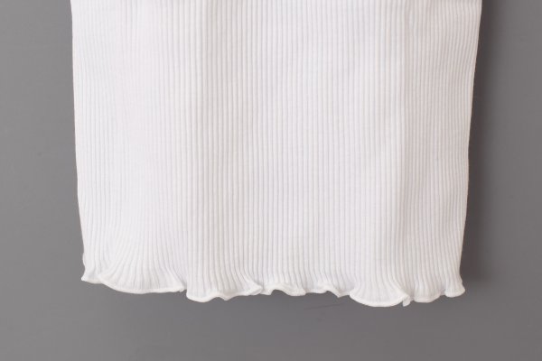 画像8: SPALLINO PLISSE C/GIRI IN PIZZO 602（BIANCO） (8)