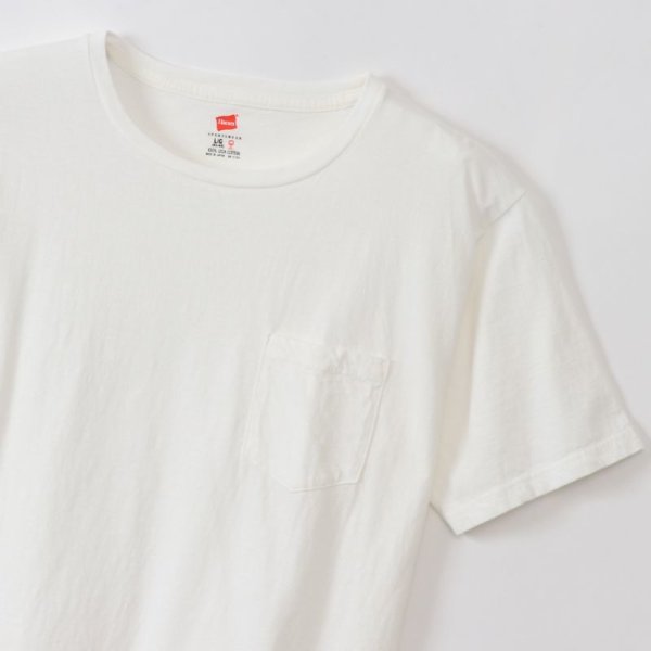 画像2: SALE20%OFF!! ポケット付きTシャツ(WH) (2)