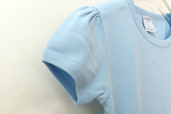 画像3: SALE30%OFF!! クルーネックパフスリーブカットソー 145-09（BLUE IMP） (3)