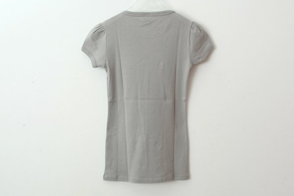 画像2: SALE30%OFF!! クルーネックパフスリーブカットソー 145-09 (ACIER) (2)