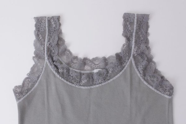 画像4: レースタンクトップ 866（GY） (4)