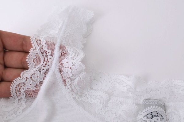 画像7: レースタンクトップ 866(BLANC) (7)