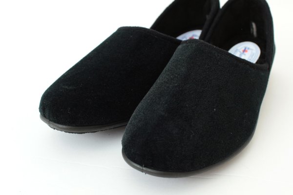 画像10: ベルベットスリッポンシューズ(BK) (10)