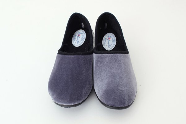 画像3: SALE20%OFF!! ベルベットスリッポンシューズ(GY) (3)