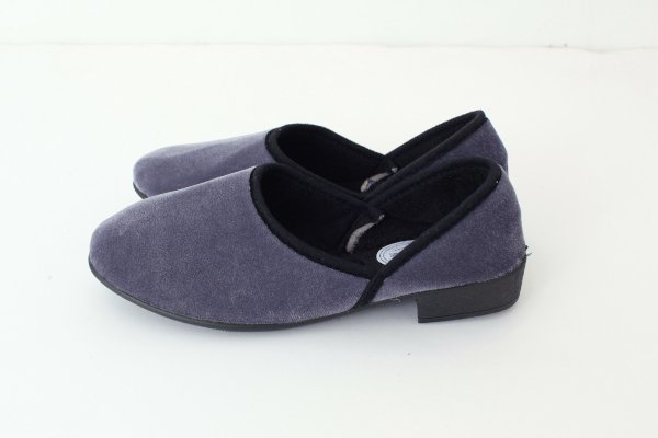 画像6: SALE20%OFF!! ベルベットスリッポンシューズ(GY) (6)