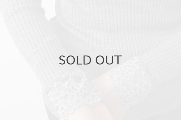 画像18: ML LUPETTO PLISSE' C/COLLO E POLSI PIZZO 304 (BIANCO) (18)