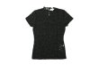 画像1: SALE!! RWDelicia Capsleeve Regular T-neck Top 100956 (BK) (1)