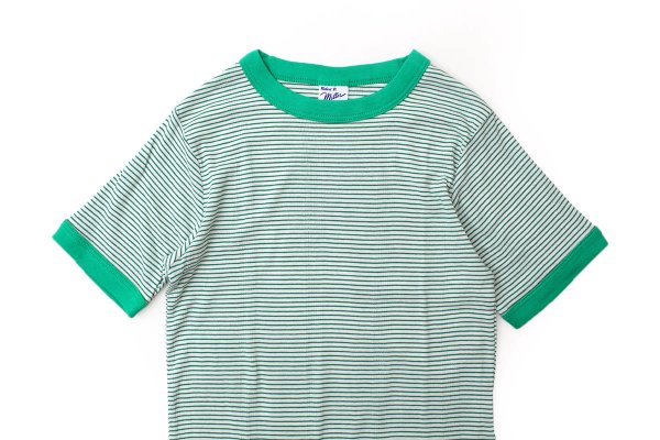 画像3: SALE20%OFF!! Panel-rib T-shirt 849C (WHT-GR) (3)