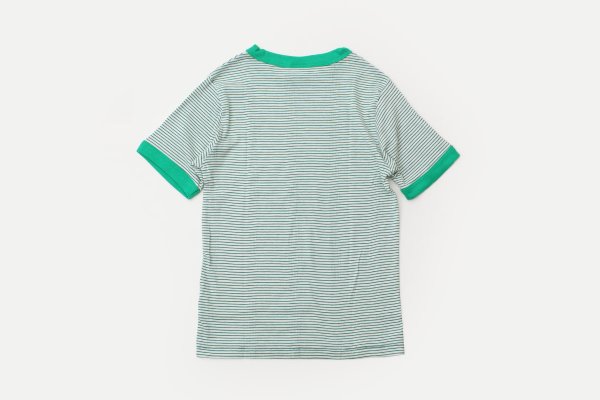 画像2: SALE20%OFF!! Panel-rib T-shirt 849C (WHT-GR) (2)