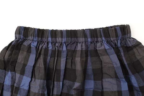 画像3: Gather Skirt (BK×NV) (3)