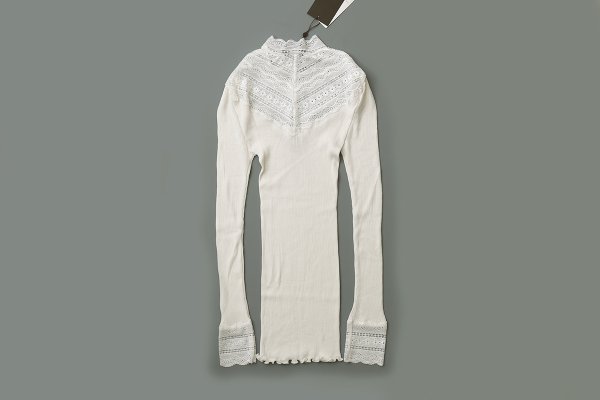 画像2: Silk t-shirt 5023 (NWH) (2)