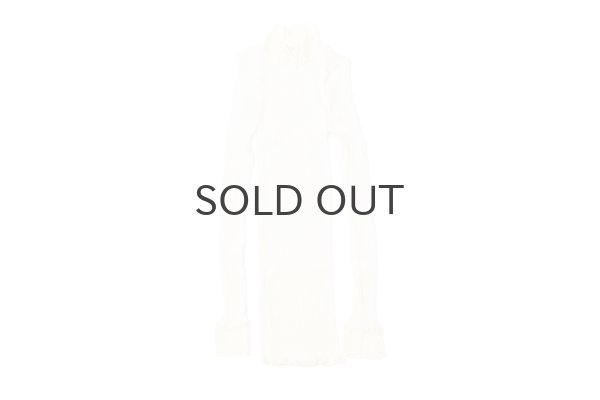 画像1: ML LUPETTO PLISSE' C/COLLO E POLSI PIZZO 304 (BIANCO) (1)