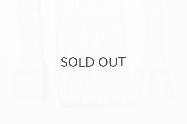 画像5: ML LUPETTO PLISSE' C/COLLO E POLSI PIZZO 304 (BIANCO) (5)