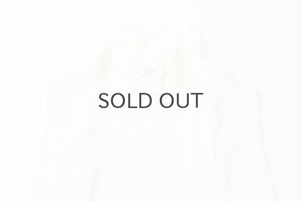 画像3: ML LUPETTO PLISSE' C/COLLO E POLSI PIZZO 304 (BIANCO) (3)