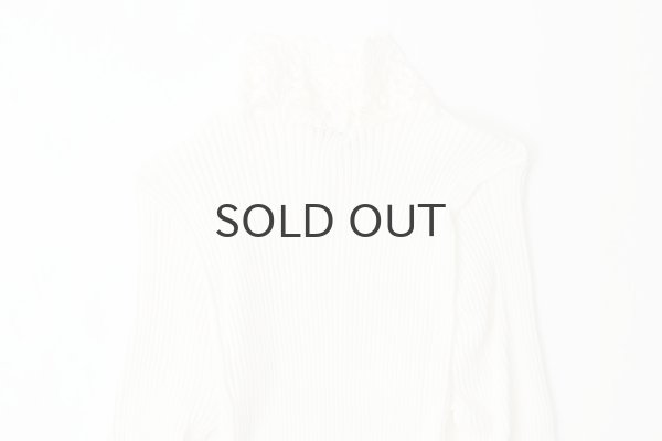 画像6: ML LUPETTO PLISSE' C/COLLO E POLSI PIZZO 304 (BIANCO) (6)