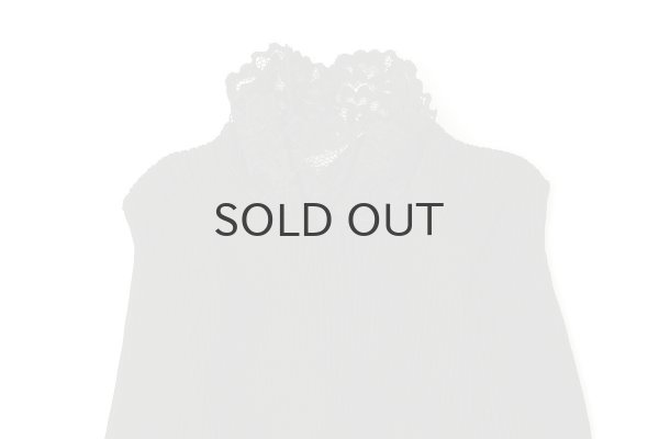 画像3: ML LUPETTO PLISSE' C/COLLO E POLSI PIZZO 304 (NERO) (3)