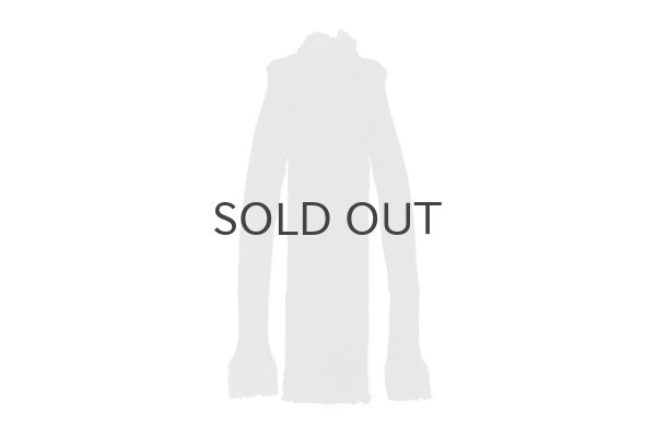 画像2: ML LUPETTO PLISSE' C/COLLO E POLSI PIZZO 304 (NERO) (2)