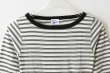 画像3: Panel-rib Boatneck L/S Tee 820C (WHBK) (3)