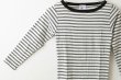 画像4: Panel-rib Boatneck L/S Tee 820C (WHBK) (4)