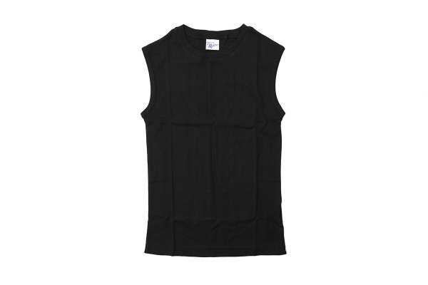 画像1: Panel-rib tanktop 848C (BK) (1)