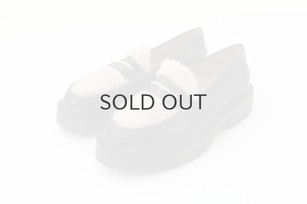 画像2: ARTESANOS 切替えローファー (2)