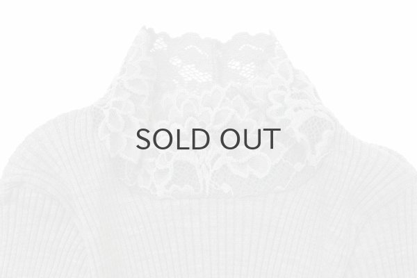 画像3: ML LUPETTO PLISSE' C/COLLO E POLSI PIZZO 304 (GRIGIO M) (3)