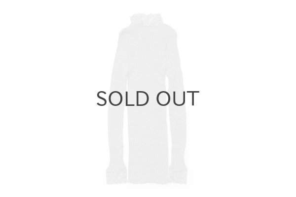 画像2: ML LUPETTO PLISSE' C/COLLO E POLSI PIZZO 304 (GRIGIO M) (2)