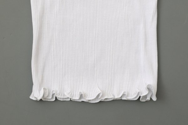 画像4: SPALLA LARGA SEMPLICE COTONE COSTINA PLISSE' 603 (BIANCO) (4)