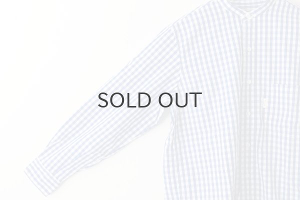 画像5: MAO COLLAR SHIRTS (GINGHAM) (5)
