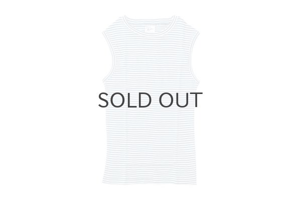 画像1: Panel-rib tanktop 848C (WHT-BU) (1)