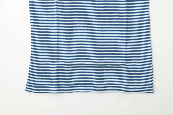 画像4: Panel-rib tanktop 848C (WHT-BU) (4)