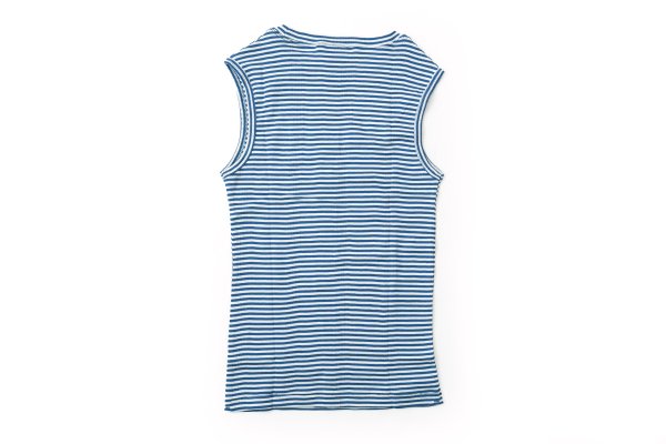 画像2: Panel-rib tanktop 848C (WHT-BU) (2)