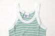 画像3: SALE!! Panel-rib Athletic tank 831C (WHT-GR) (3)