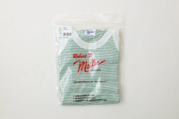 画像8: SALE!! Panel-rib Athletic tank 831C (WHT-GR) (8)