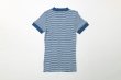 画像2: Panel-rib M/N Tee 829C (WHT-BU) (2)