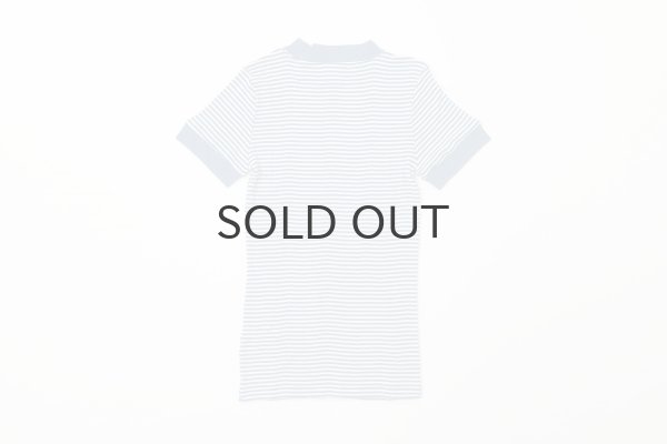 画像2: Panel-rib M/N Tee 829C (WHT-BU) (2)