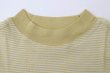 画像4: Panel-rib M/N Tee 829C (YEL-WH) (4)